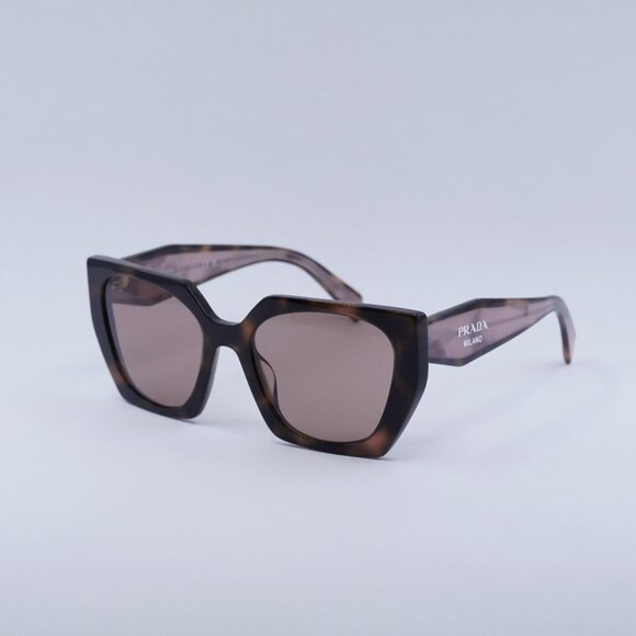 🕶️ New Prada PR15WS 23A60B Sunglasses - Mauve Havana Frame, Light Brown Lenses - Picture 1 of 11